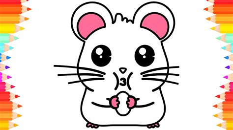 Cute Hamster Drawing Easy For Kids Bmp Ify