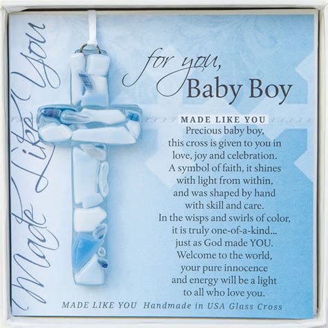 Baptism Wall Cross Christening Ts For Boys T Set Handmade In The
