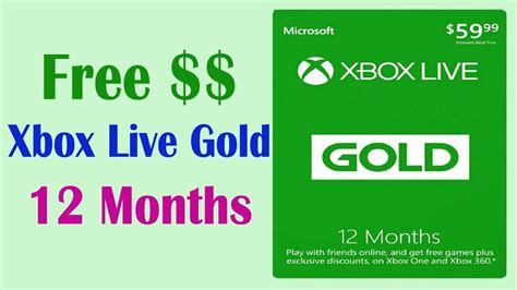 Free Xbox Live Codes Xbox Live Gold Free Xbox Live Gold 12 Month