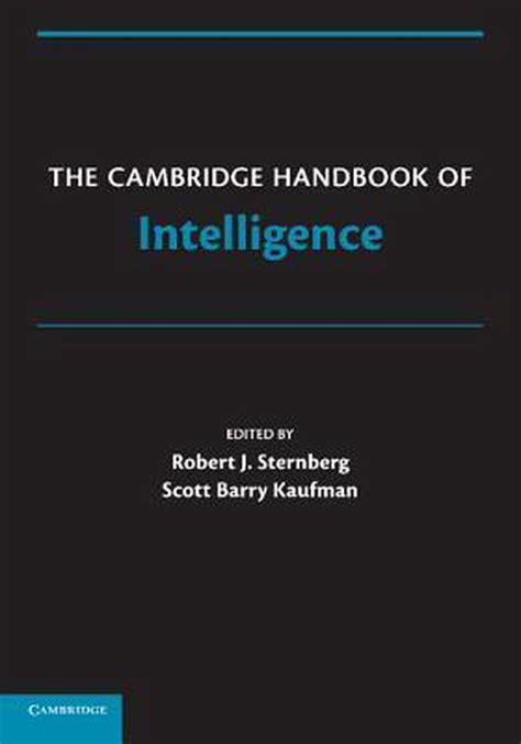 cambridge handbook of intelligence 9780521739115 robert j sternberg boeken bol