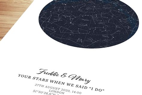 Our Beautiful Star Map Prints Are Completely Personalised To Your Order