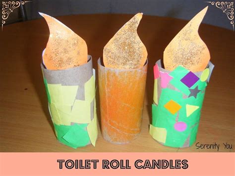 Toilet Roll Candles Kids Craft Serenity You