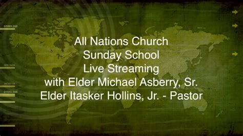 All Nations Church Of God In Christ Live Stream Youtube