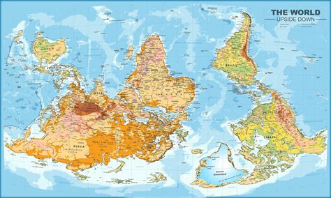 Buy Upside Down World Map World Wall Map Ph