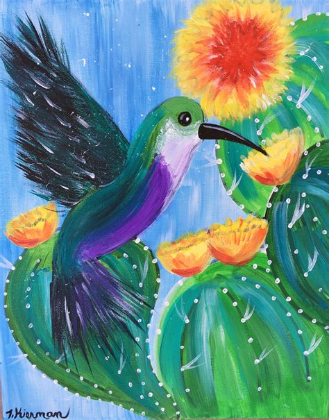 How To Paint A Hummingbird Step By Step Painting