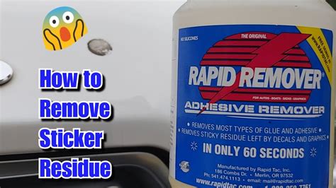 How To Remove Sticker Residue From Your Car Quickly And Safely Youtube