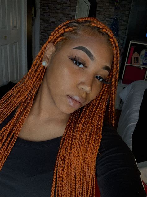 10 Black And Orange Box Braids Fashionblog