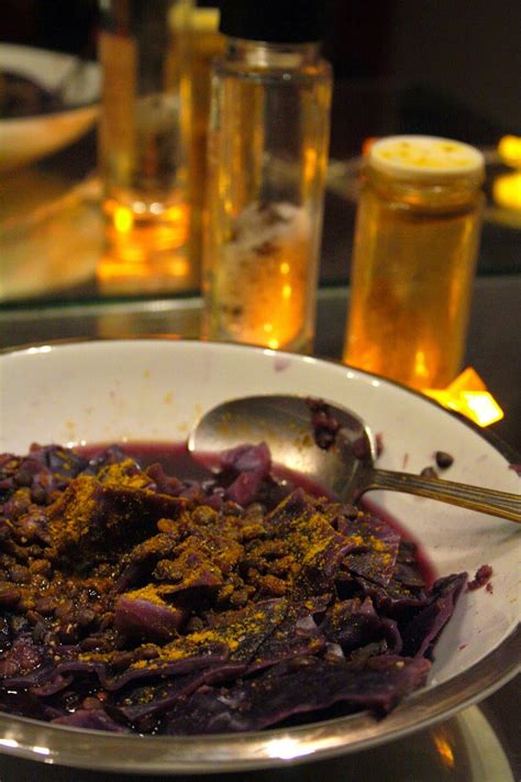 Recette originale, fraîche et colorée ! Soupe de Lentilles au Chou Rouge et au Curcuma (avec ...