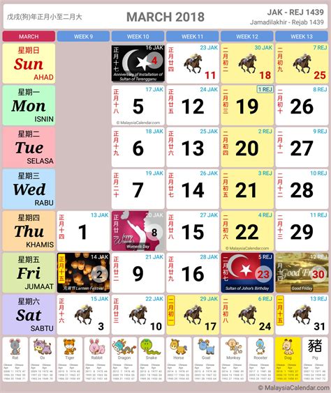 Below are the days and months of the respective public holidays for 2021 : Malaysia Calendar Year 2018 (School Holiday) - Malaysia ...