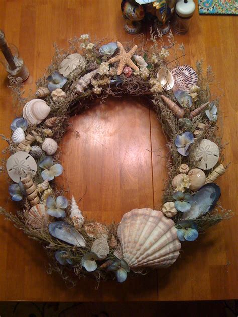 Bellas Crafty Mom Sea Shell Wreath