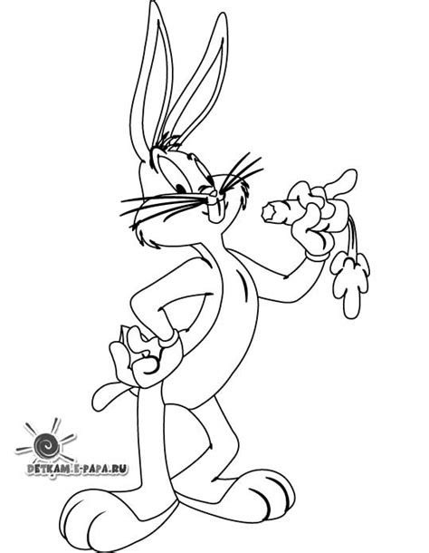 Ausmalbilder Für Kinder Bugs Bunny