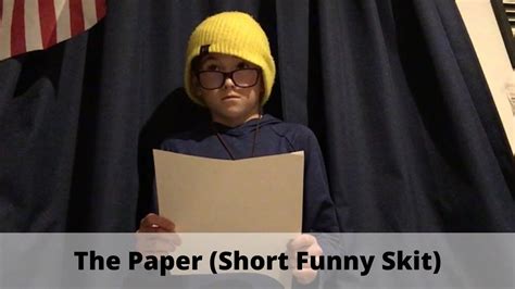 The Paper Short Funny Skit Youtube