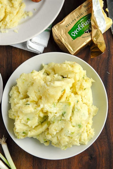 Irish Potato Champ Mash A Traditional Irish Mashed Potato Dish
