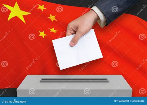 Election In China Voting At The Ballot Box Stock Photo Image Of