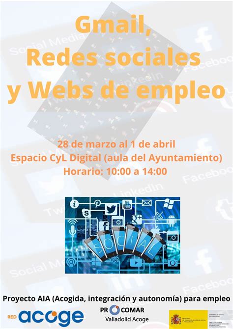 Taller ‘gmail Redes Sociales Y Webs De Empleo Procomar Valladolid Acoge