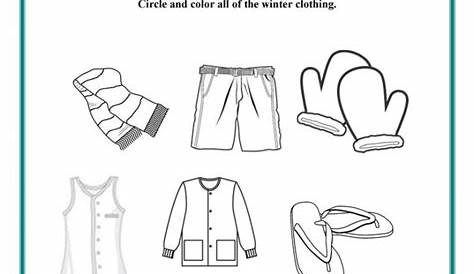 How To Dress For Winter Worksheets | 99Worksheets