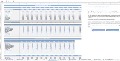 Beauty Salon Budget Spreadsheet Free Excel Bookkeeping Templates 16