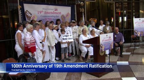 illinois female lawmakers celebrate 100th anniversary of 19th amendment ratification abc7 chicago
