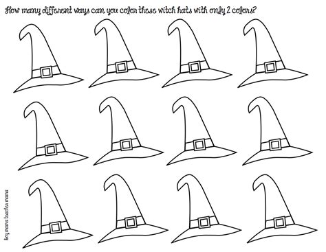 39+ halloween witch hat coloring pages for printing and coloring. Teacher Mama: FREE Witch Hat Coloring Activity - Boy Mama ...