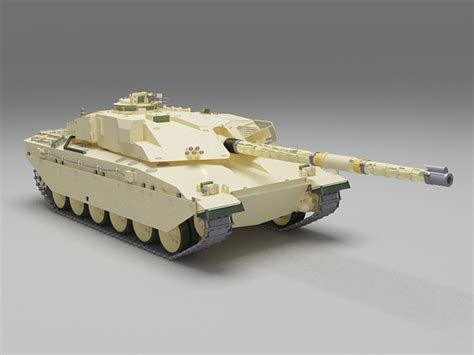 British Challenger Tank 3d Model 3ds Max Files Free Download Modeling