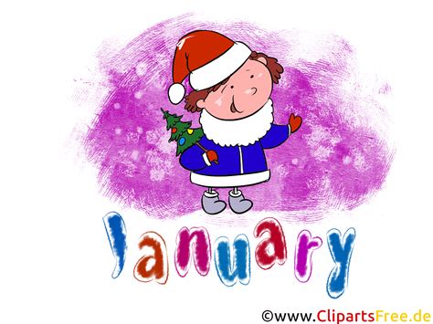 January Month Clip Art
