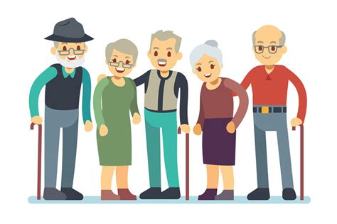 Check out amazing cartoon artwork on deviantart. Group of old people cartoon characters. Happy elderly ...