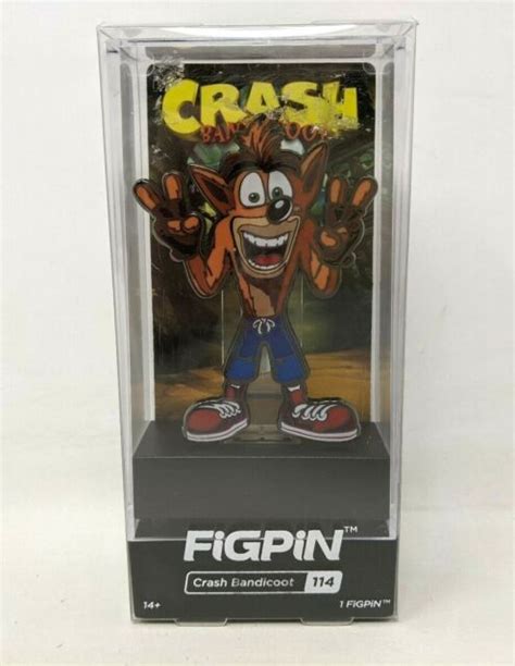 New 2018 Figpin Crash Bandicoot Peace 114 Activision Enamel Pin In Box Fp20 Ebay