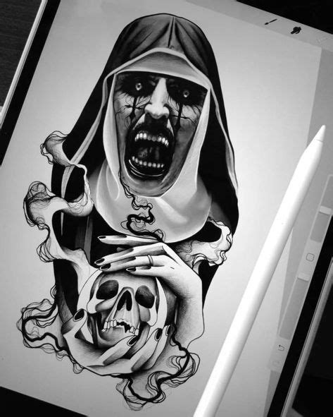 🔥sketches Tattoo On The Theme Of Horror Scary Tattoos Horror Tattoo