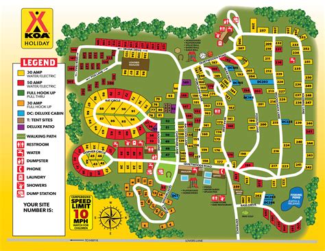 Campsite Map | Door County, Wisconsin | KOA