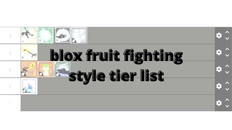 Blox Fruits Fighting Style Tier List