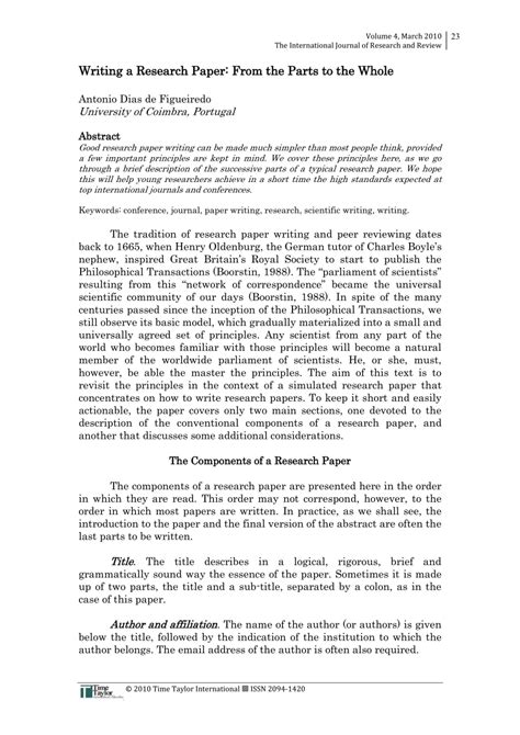 Tagalog research of paper sample ? Parts of research paper. 9 Basic Parts of Research ...