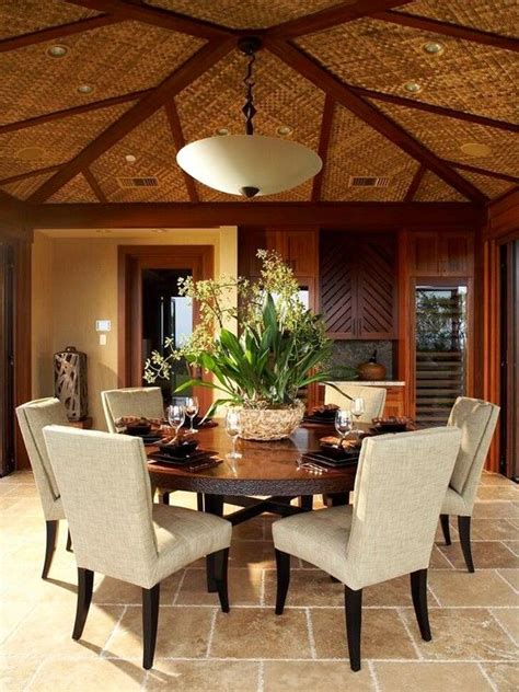 Tropical Dining Room Design Pictures Remodel Decor And Ideas