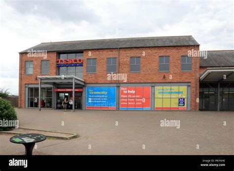 Tesco Supermarket Ellesmere Shropshire Stock Photo Alamy