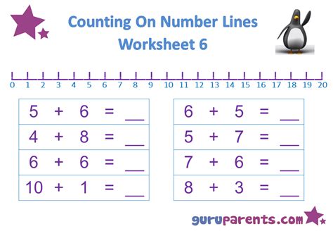 Number Line 1 20 Worksheets Worksheetscity