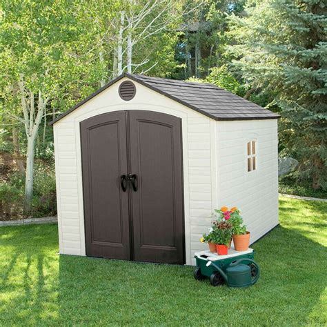 Lifetime 8 Ft W X 10 Ft D Plastic Traditional Storage Shed And Reviews