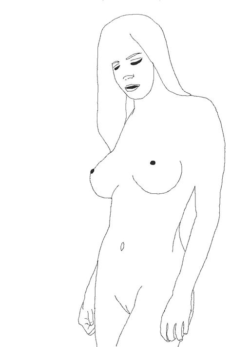 Nude Line Drawing Erotic Art