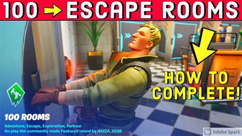 How To Complete 100 Rooms By Hazza 9223 0773 2089 Fortnite Creative