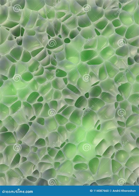 Abstract Geometrical Science Concept Organic Voronoi Pattern 3d