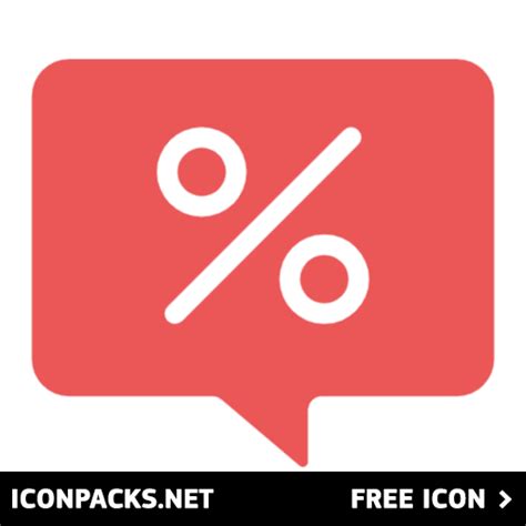 Free Red Sales Or Bargain Chat And Percentage Svg Png Icon Symbol
