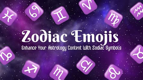 Zodiac Emojis ♈️ Enhance Your Astrology Content ♌️ 🏆 Emojiguide