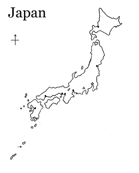 Japan is a country divided. 4 Best Images of Printable Outline Map Of Japan - Japan Map Outline, Blank Japan Map and Blank ...