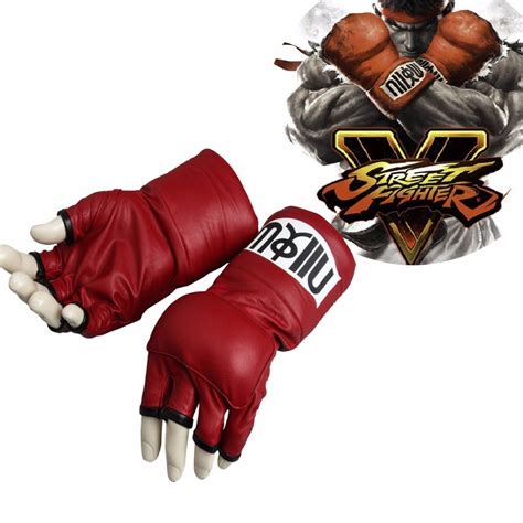 cosplaydiy street fighter v ryu cosplay costume gloves adult taekwondo sports gloves props