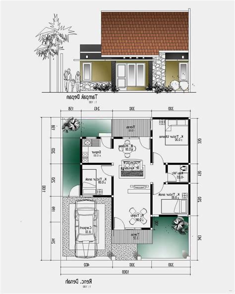 Contoh Desain Denah Rumah Minimalis Lantai Kamar Paling Terkenal