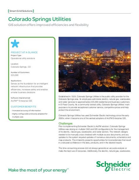Case Study Colorado Springs Utilities Gis Solution Offers Improved