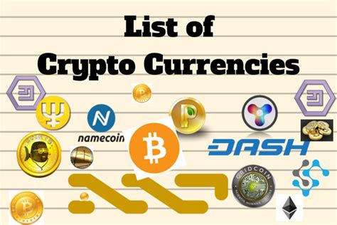 Mission of crypto currencies future challenges and solution. List of Crypto Currencies