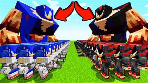 Mutant Sonİc Vs Mutant Shadow Sonİc ⚠️ Minecraft Youtube