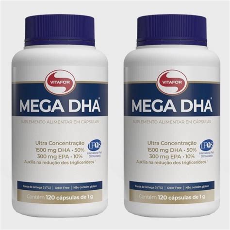 Kit C Mega Dha Mg Dha Mg Epa C Capsulas G Vitafor