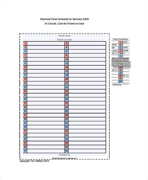 Made in the usa and shipped quickly to you. Electrical Panel Labels Template Sample Panel Schedule Template 7 Free Documents in 2020 | Label ...
