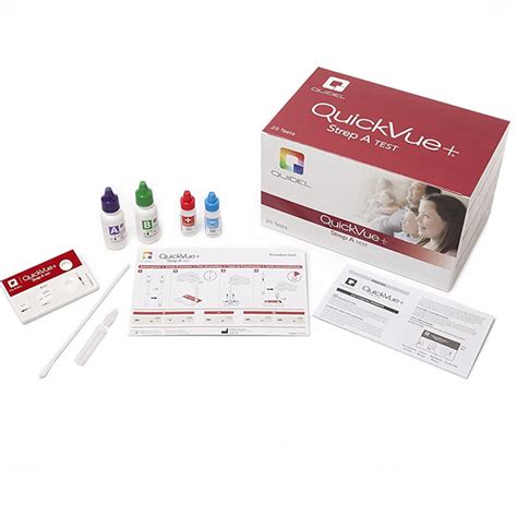 Quickvue Strep A Rapid Test Kit Throat Saliva Sample Test Cassettes 2