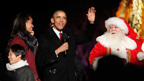 President Obama Lights National Christmas Tree For Final Time Shares